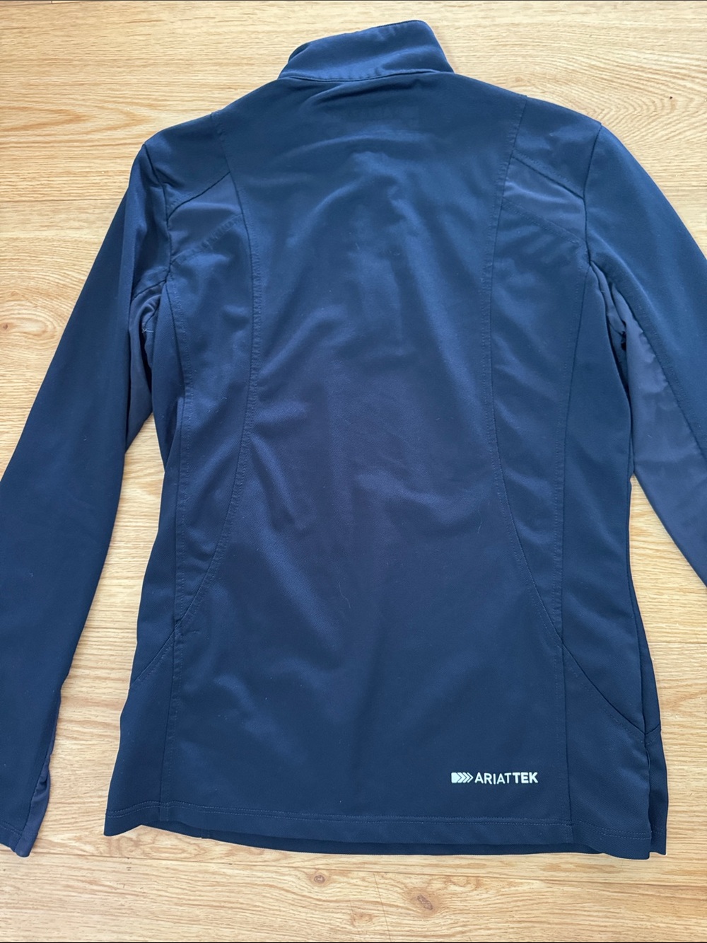 Ariat Tek Women's Dark Navy Quarter-Zip Performance Top Pullover XS Heat Series - Picture 8 of 8